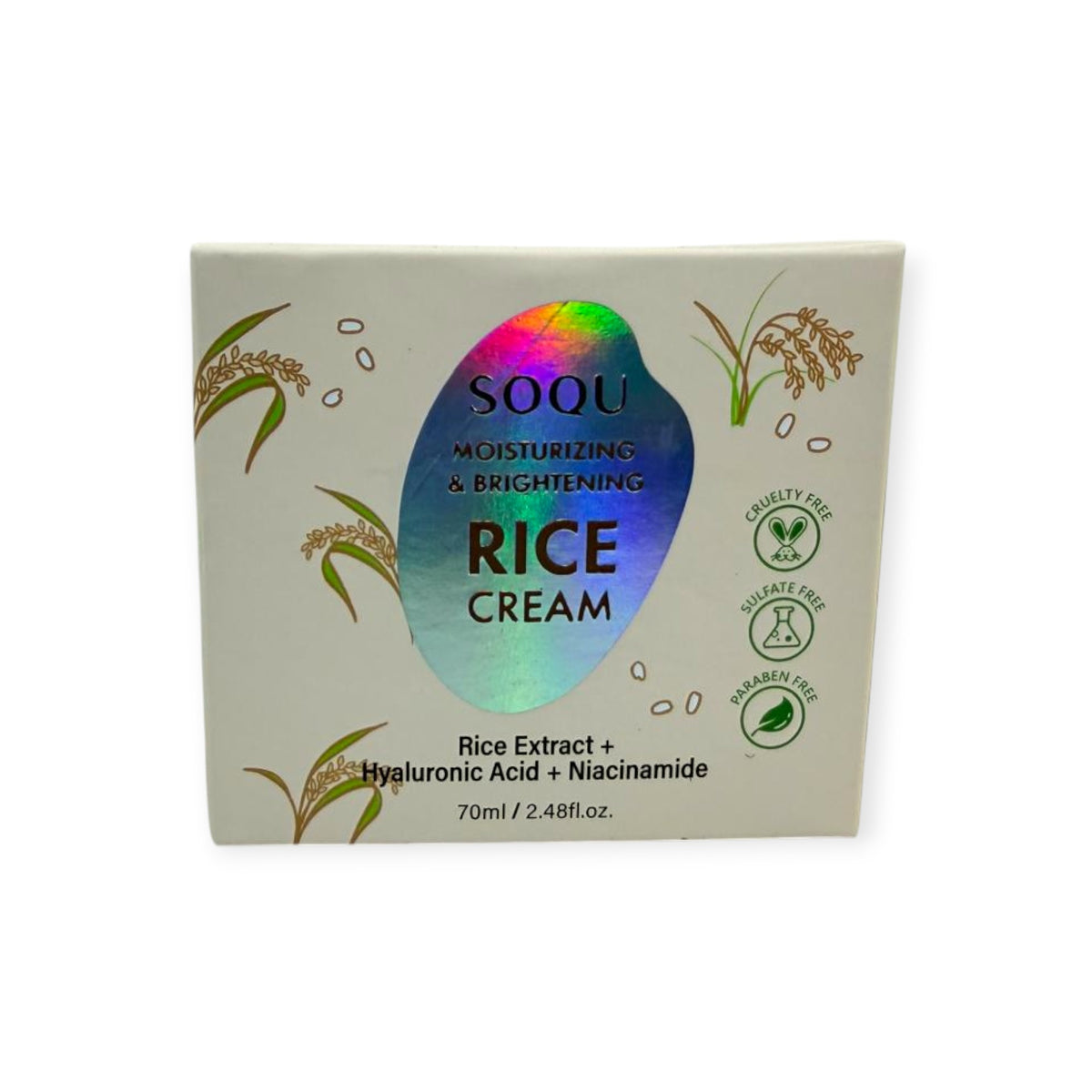 SOQU – Moisturizing & Brightening Rice Cream