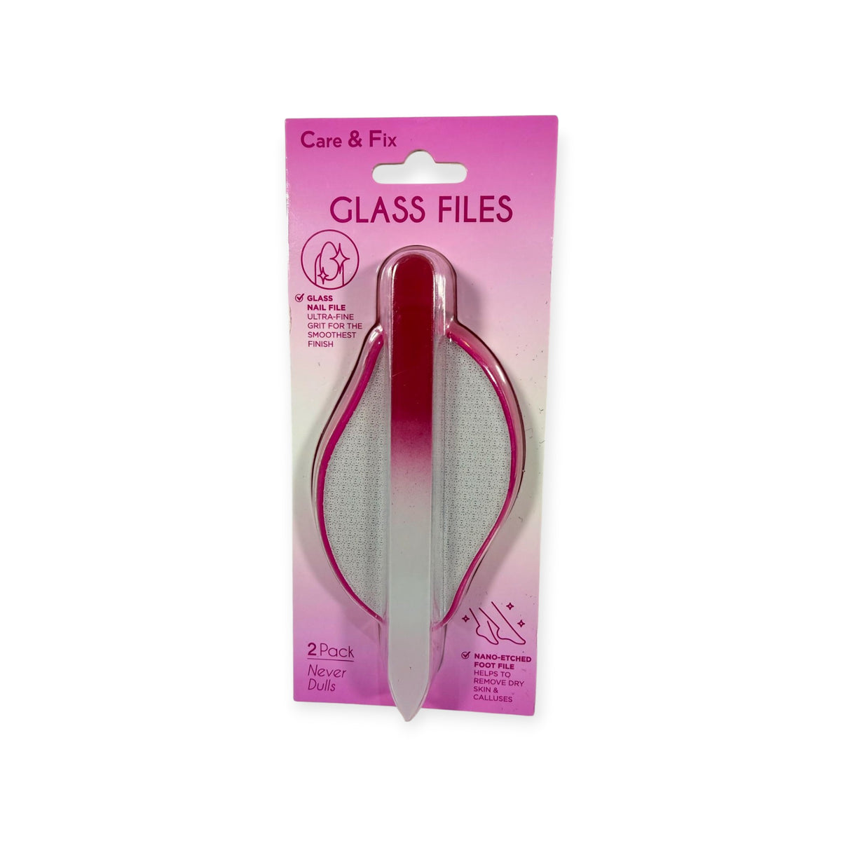 Care & Fix – Glass Files 2-Pack (nail + foot)