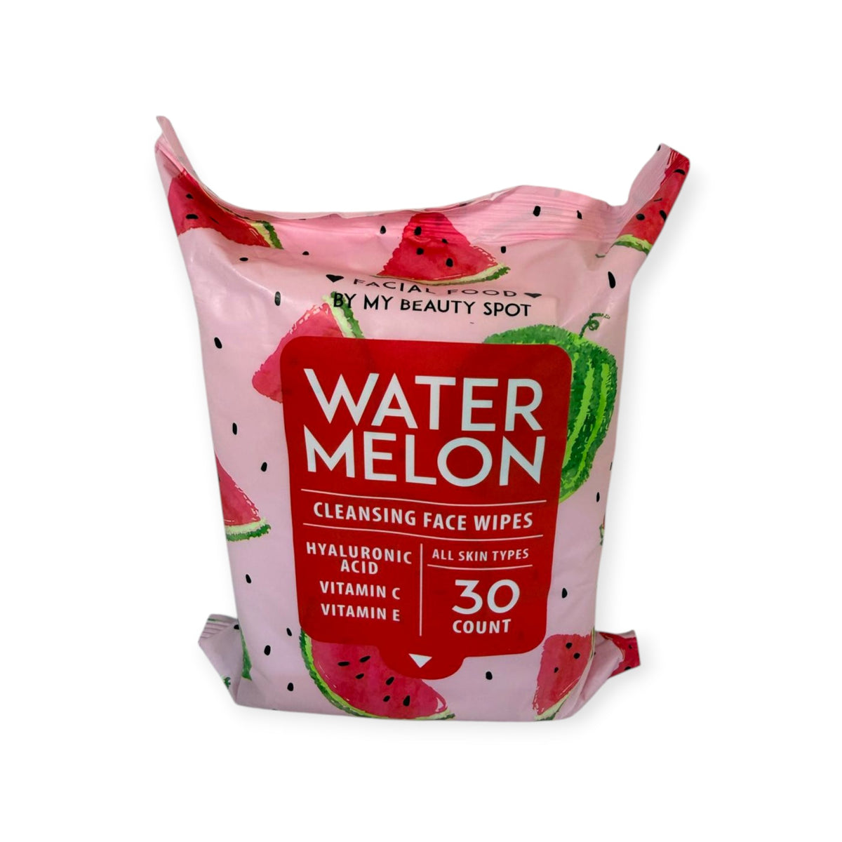 Facial Food by My Beauty Spot: Cleansing Face WIpes ( Watermelon) 30 count